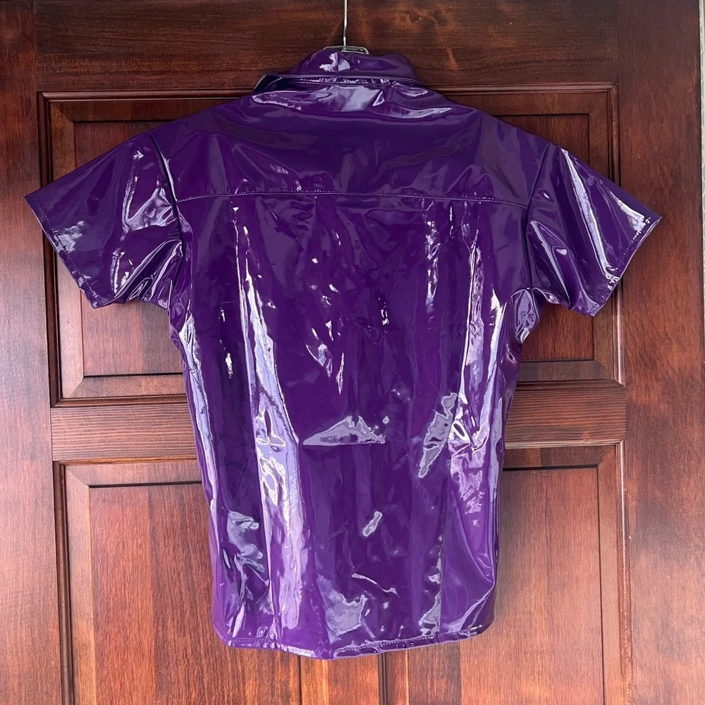 Purple pvc shirt - Picture 4 of 4